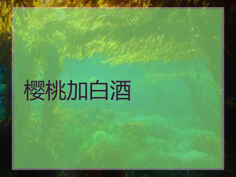 樱桃加白酒