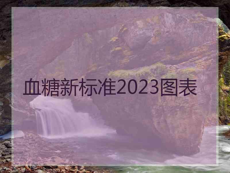血糖新标准2023图表