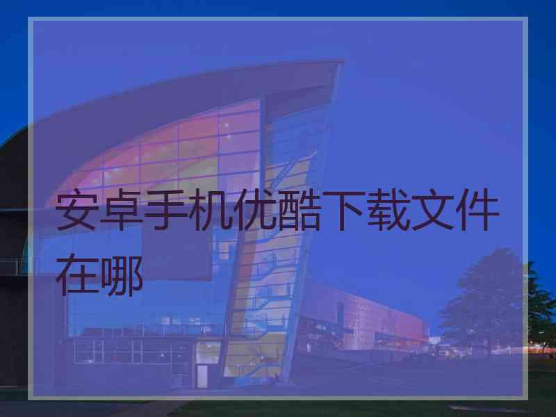安卓手机优酷下载文件在哪