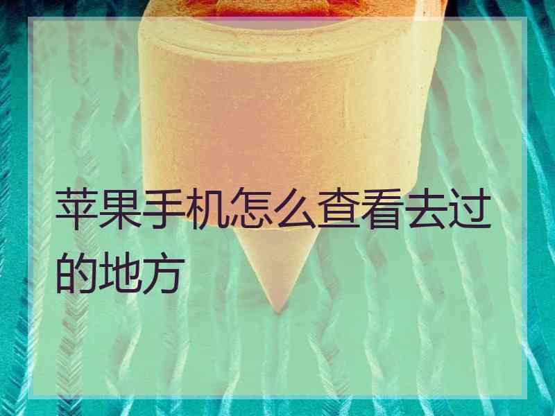 苹果手机怎么查看去过的地方