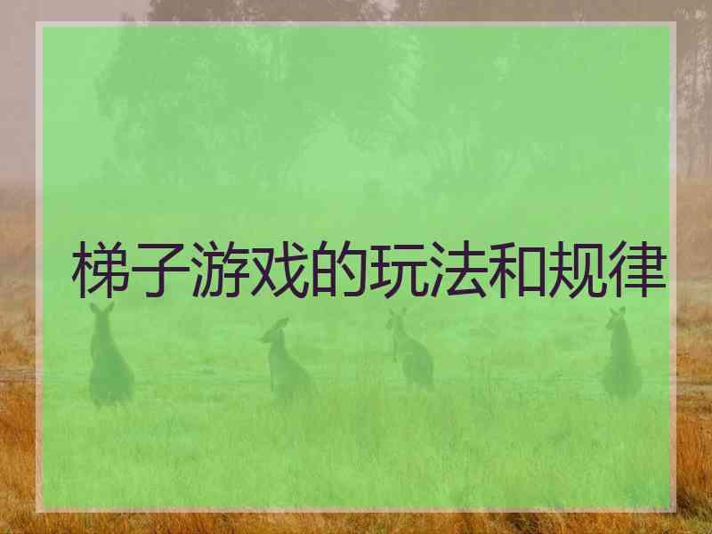 梯子游戏的玩法和规律
