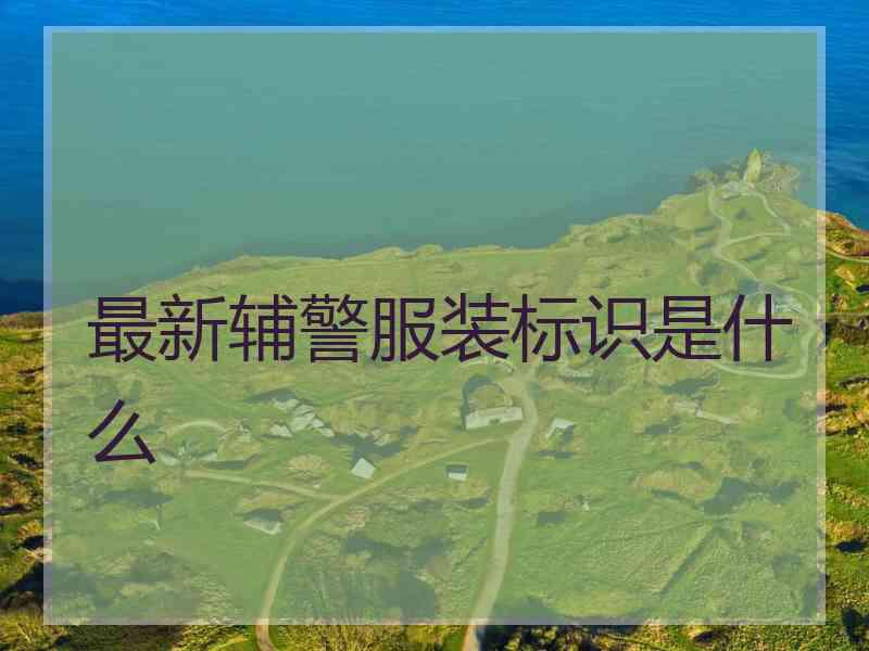 最新辅警服装标识是什么