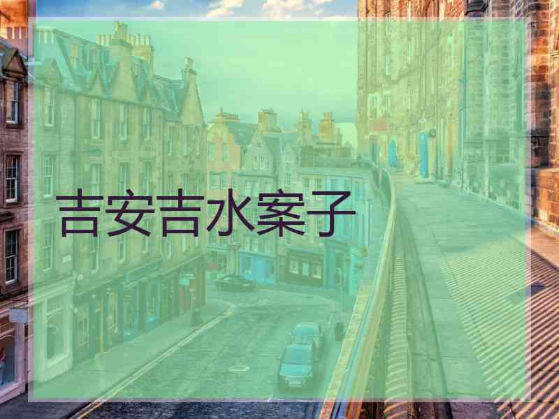 吉安吉水案子
