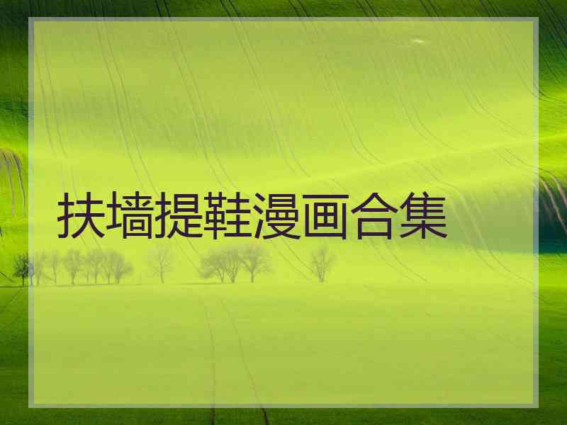 扶墙提鞋漫画合集