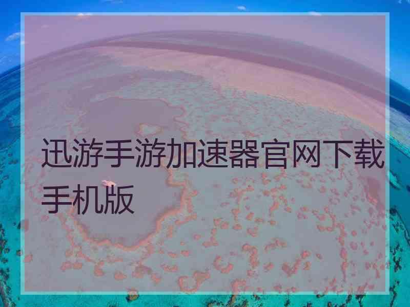 迅游手游加速器官网下载手机版