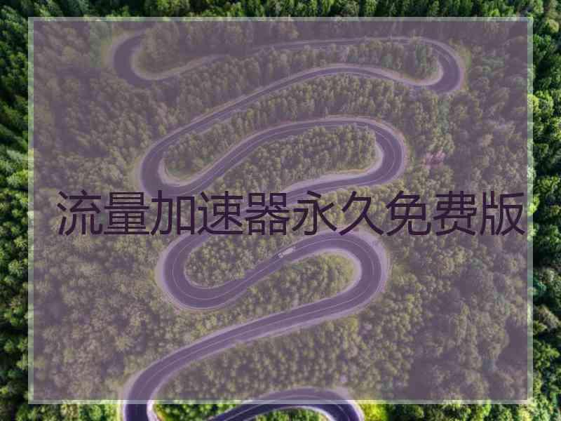 流量加速器永久免费版