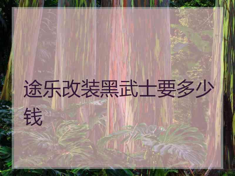途乐改装黑武士要多少钱