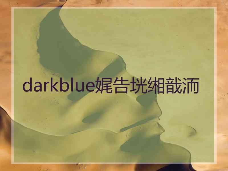 darkblue娓告垙缃戠洏