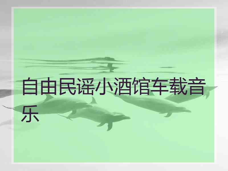 自由民谣小酒馆车载音乐