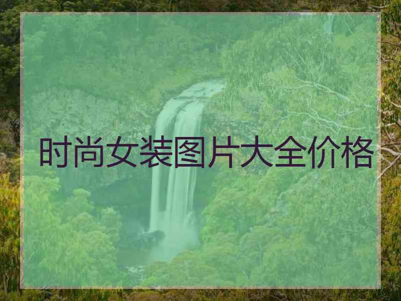 时尚女装图片大全价格