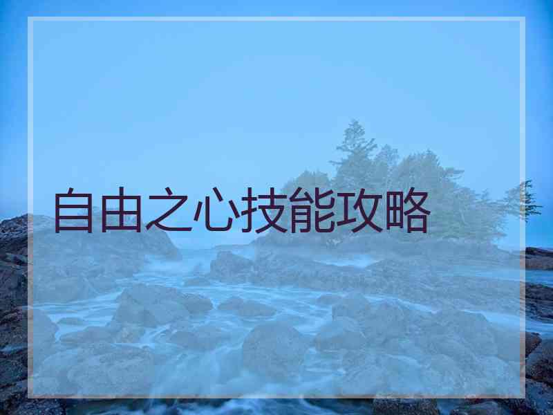 自由之心技能攻略