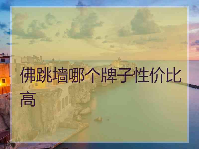 佛跳墙哪个牌子性价比高