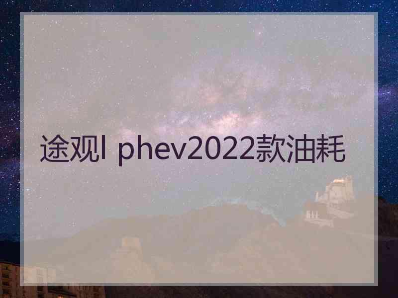 途观l phev2022款油耗