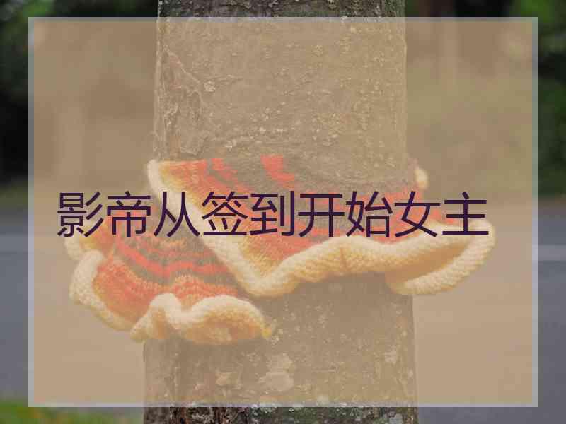 影帝从签到开始女主