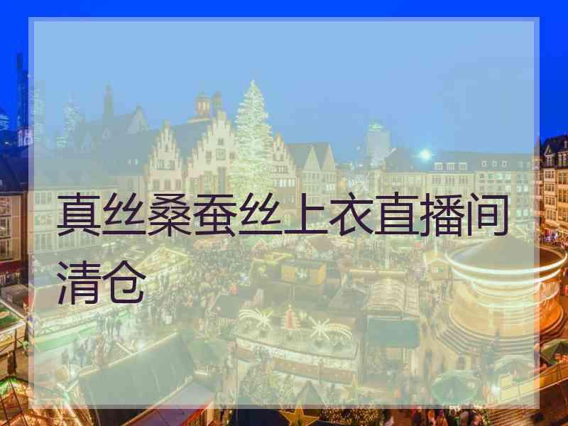 真丝桑蚕丝上衣直播间清仓