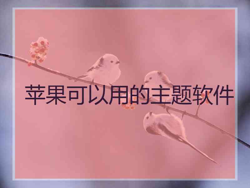 苹果可以用的主题软件