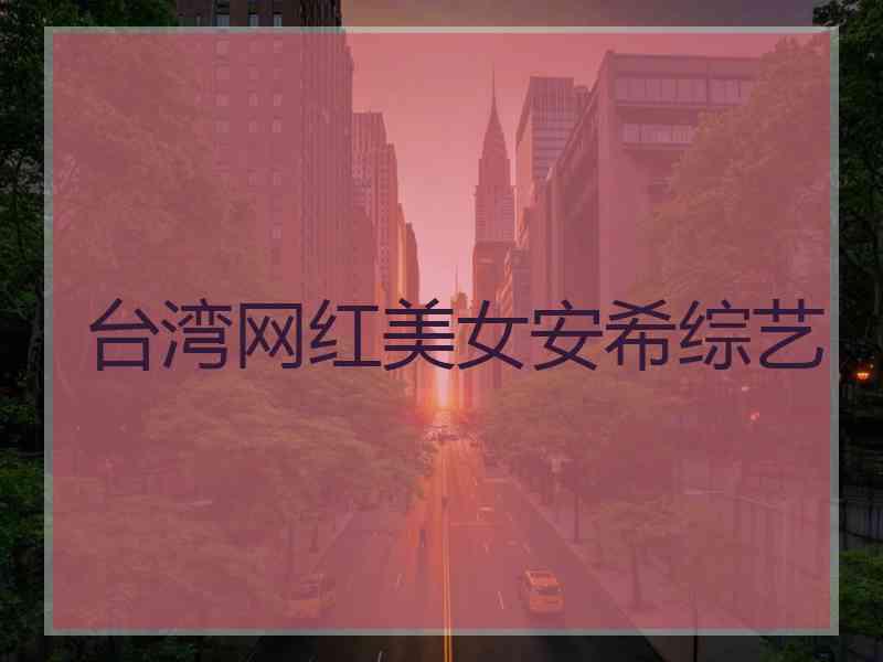 台湾网红美女安希综艺