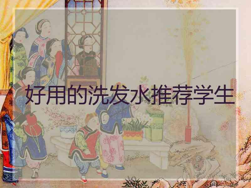 好用的洗发水推荐学生