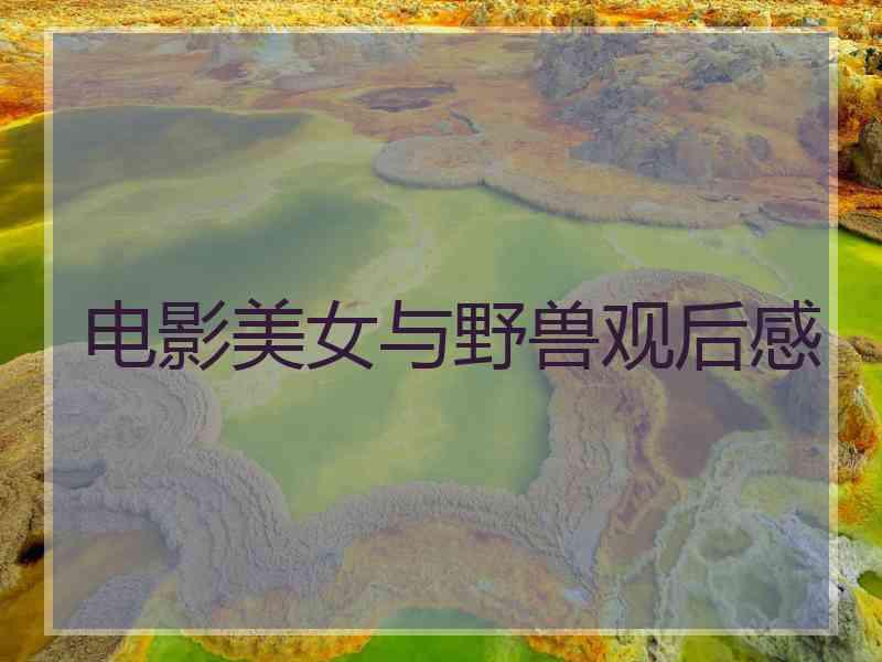 电影美女与野兽观后感
