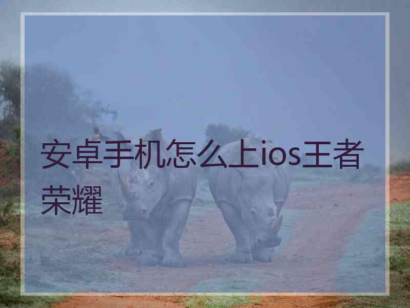 安卓手机怎么上ios王者荣耀