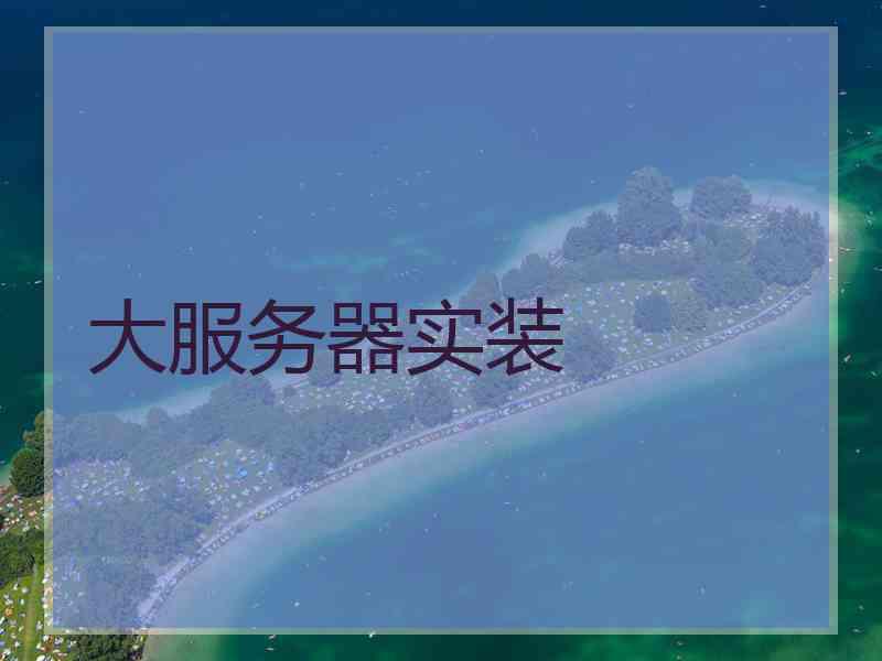 大服务器实装