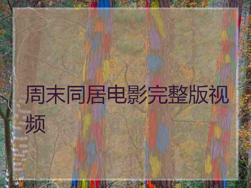 周末同居电影完整版视频