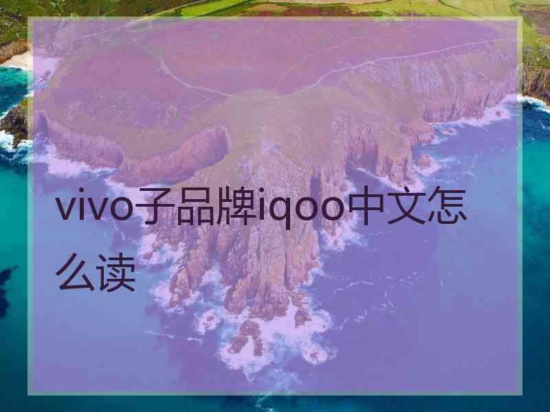 vivo子品牌iqoo中文怎么读