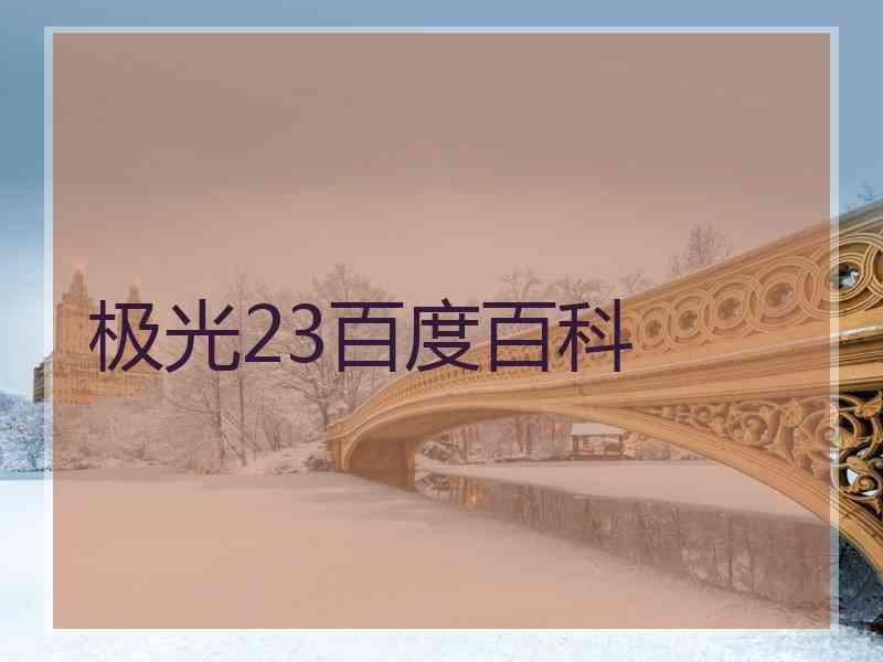 极光23百度百科