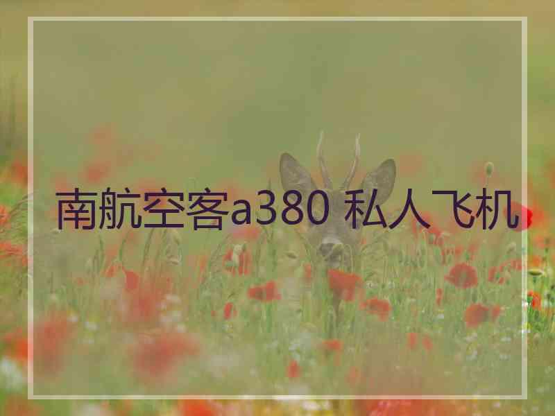 南航空客a380 私人飞机