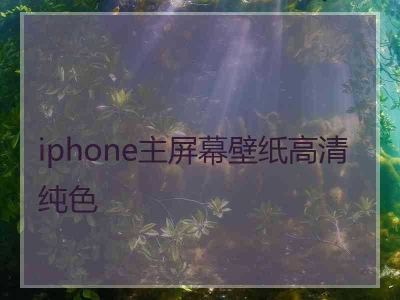 iphone主屏幕壁纸高清纯色