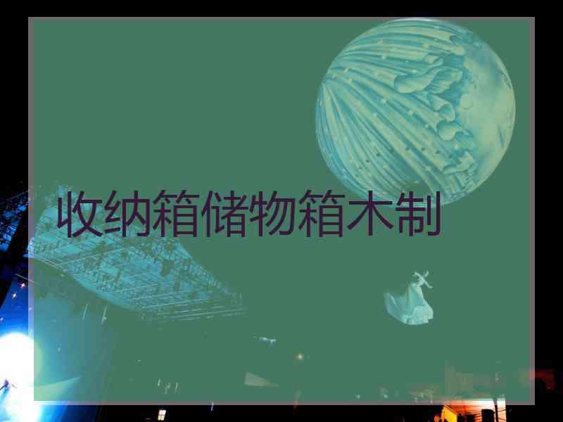 收纳箱储物箱木制
