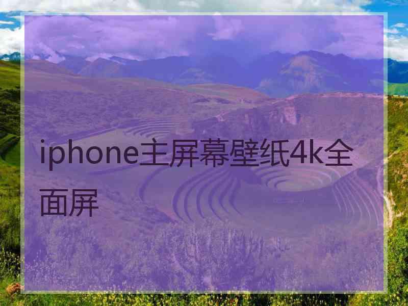 iphone主屏幕壁纸4k全面屏