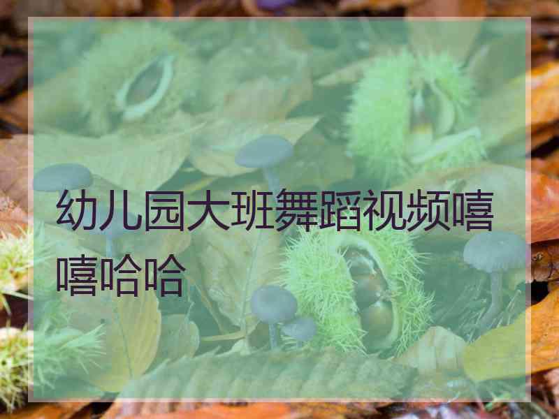 幼儿园大班舞蹈视频嘻嘻哈哈