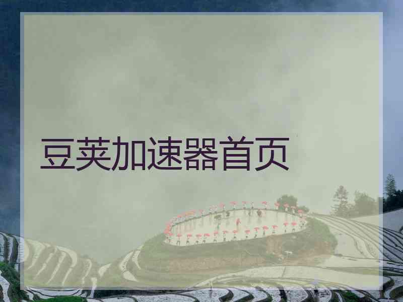 豆荚加速器首页