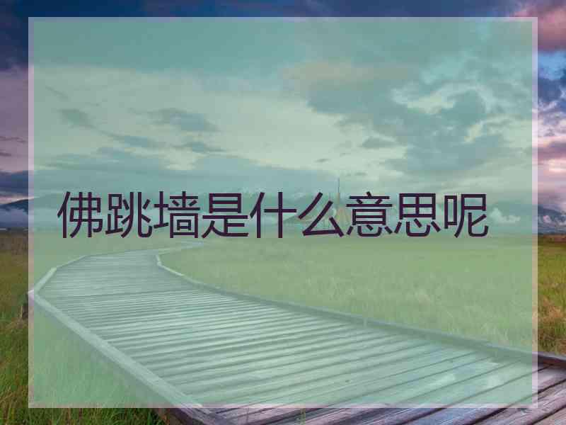 佛跳墙是什么意思呢