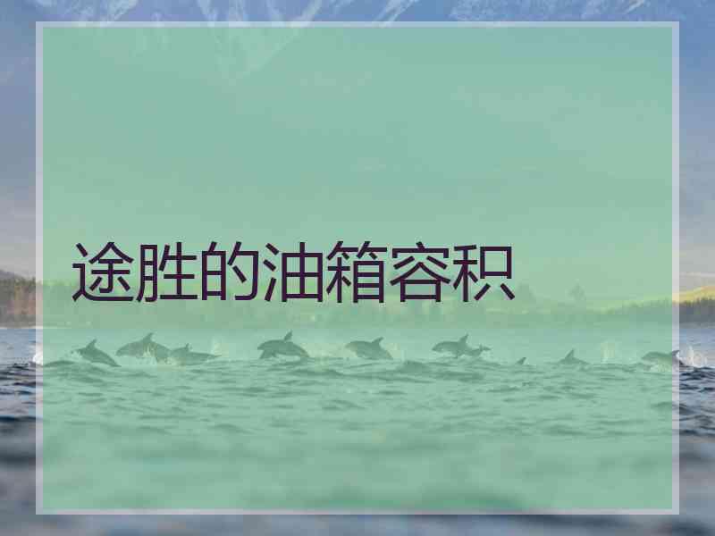 途胜的油箱容积
