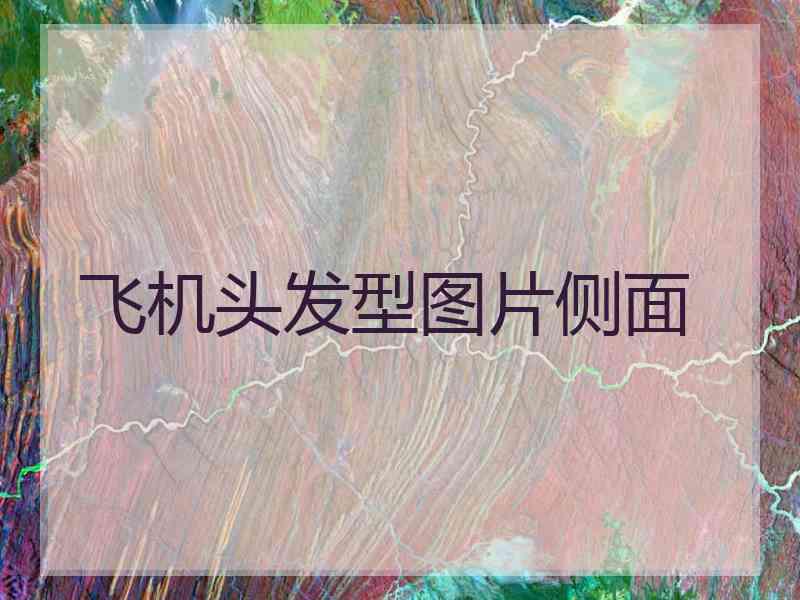 飞机头发型图片侧面