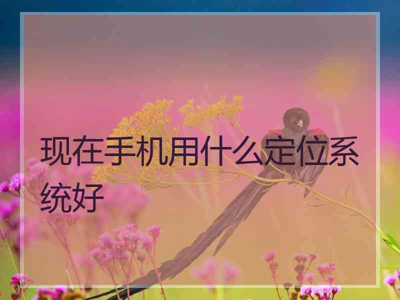 现在手机用什么定位系统好