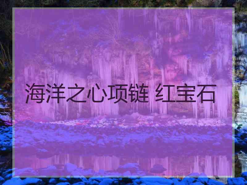 海洋之心项链 红宝石