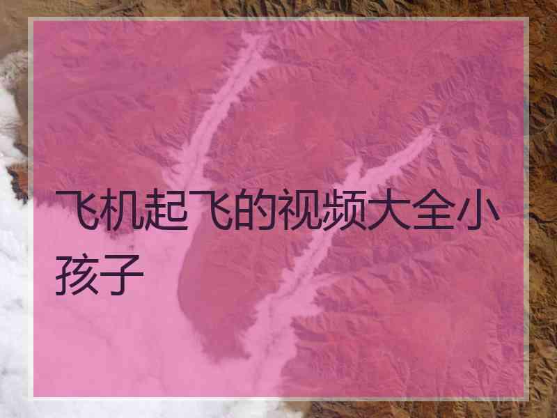 飞机起飞的视频大全小孩子