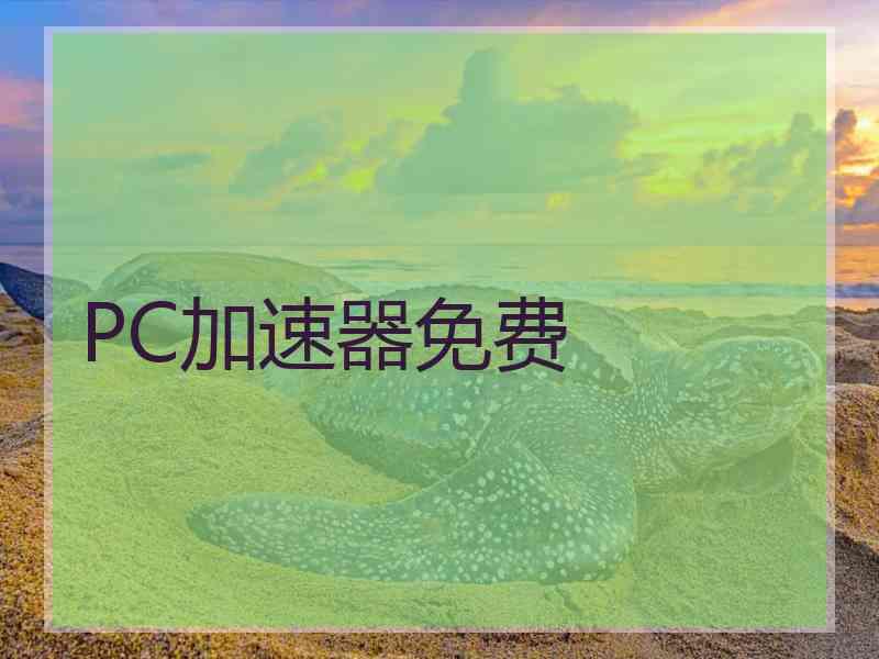 PC加速器免费