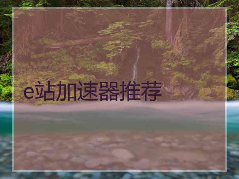 e站加速器推荐