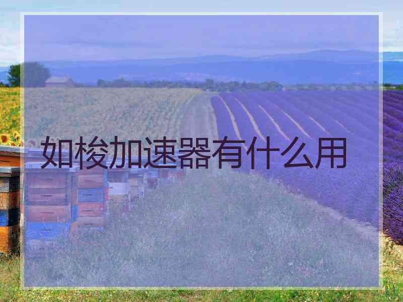 如梭加速器有什么用