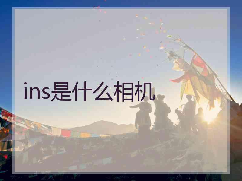 ins是什么相机