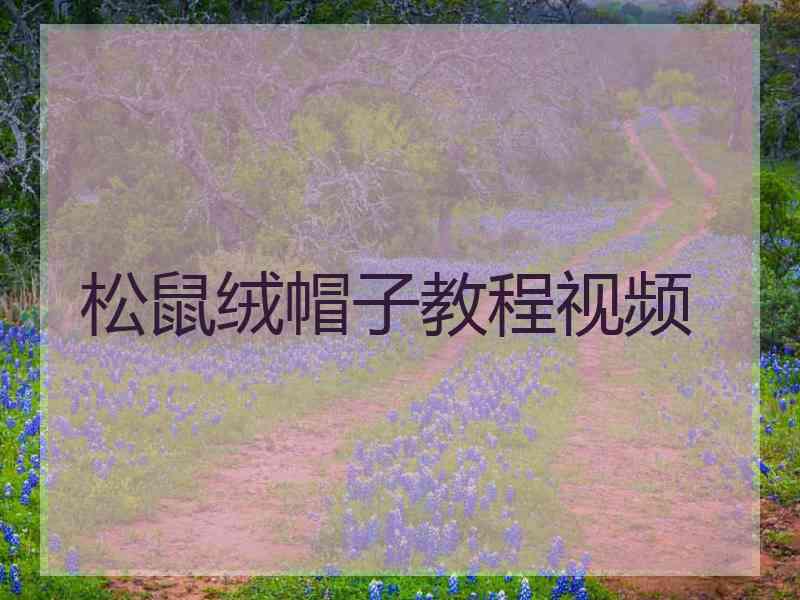 松鼠绒帽子教程视频