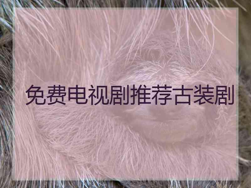 免费电视剧推荐古装剧