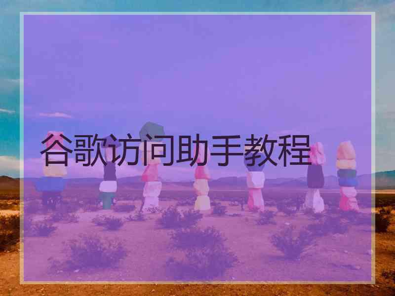谷歌访问助手教程
