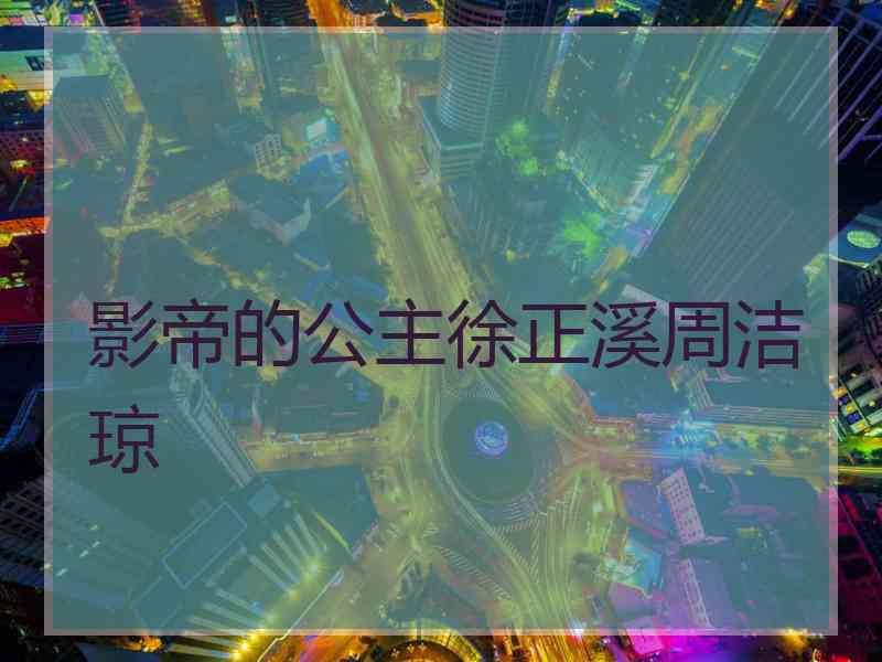 影帝的公主徐正溪周洁琼