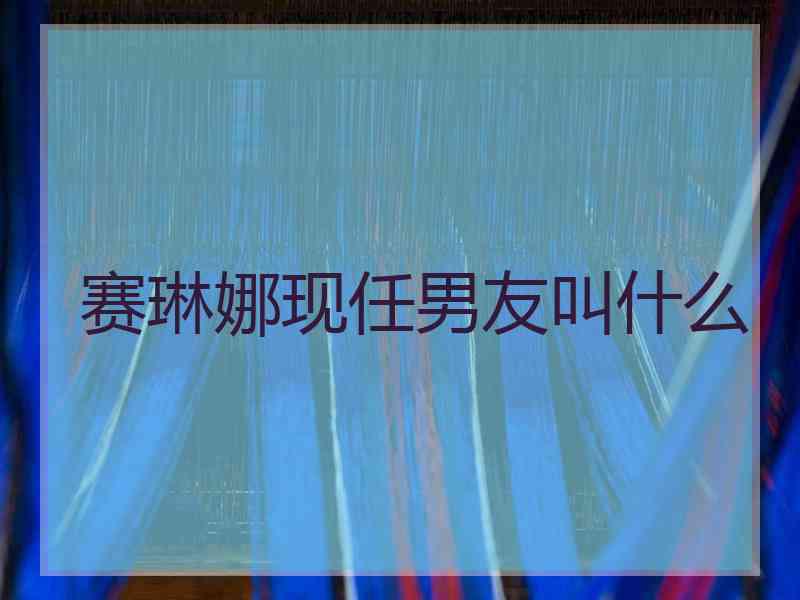 赛琳娜现任男友叫什么