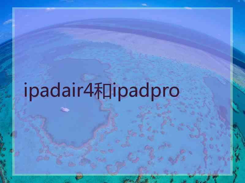 ipadair4和ipadpro